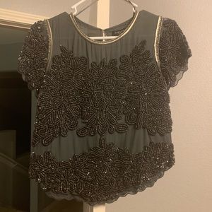 Beautiful Zara beaded blouse. Never worn.